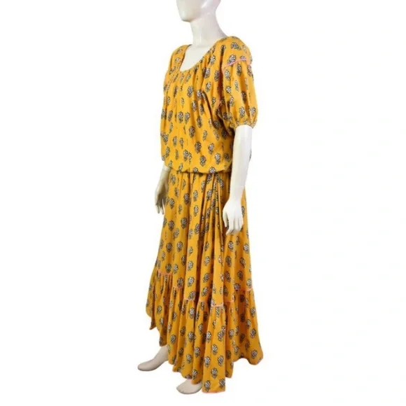 RHODE RESORT Frida Dress Yellow Floral
